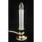 9&#x22; White &#x26; Gold Christmas Candle Lamp with Timer